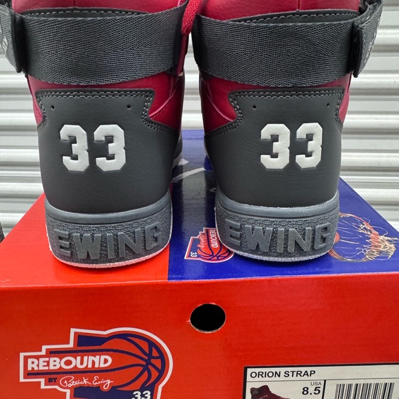 Ewing Athletics O/N Rebound 33 Orion Strap Red Grey White High-Top Men’s US 8.5 main image 10